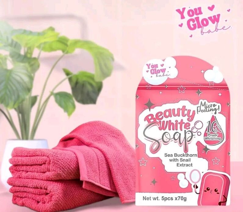 Beauty White Soap by You Glow Babe, 5 Bars x 70g