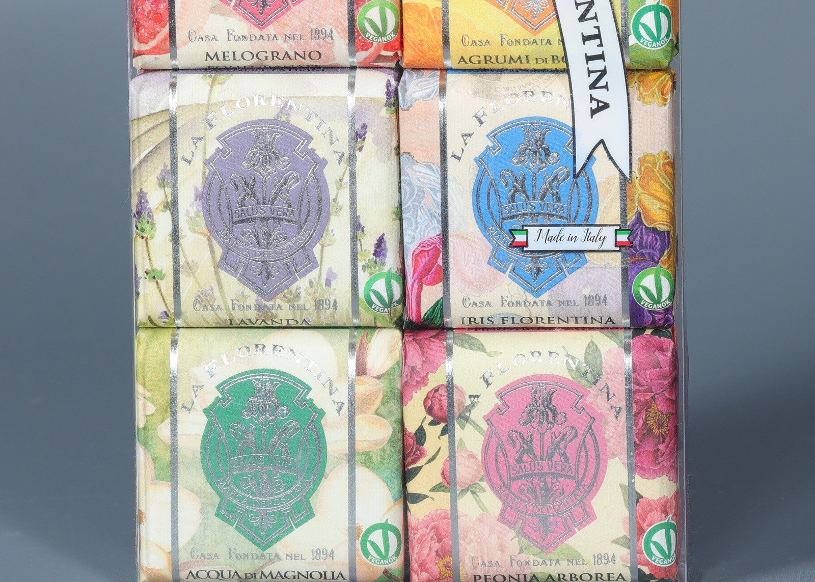 LA FLORENTINA Assorted Individually Wrapped Soaps 6×3.7oz. Italy #2