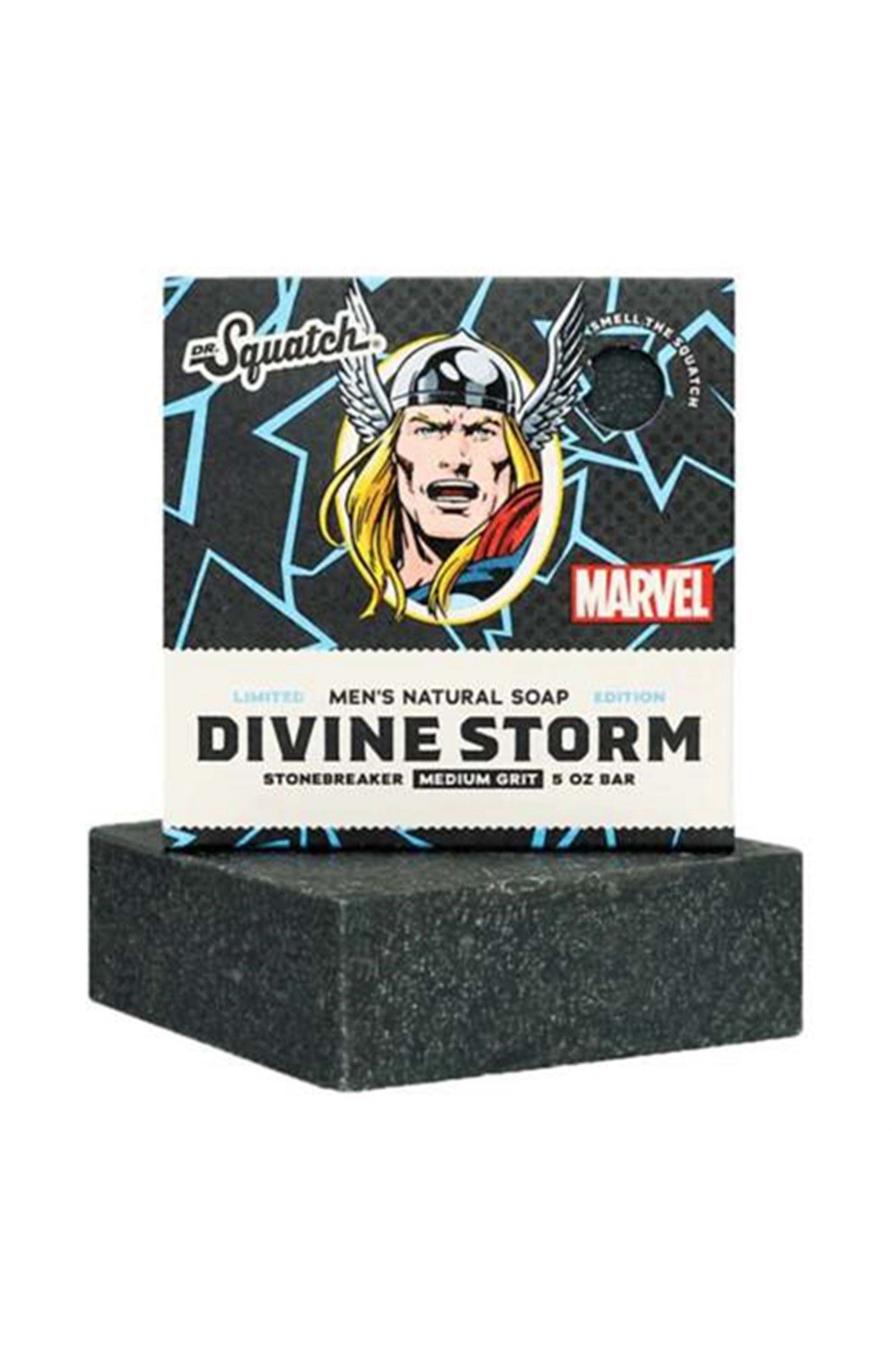 3 Pack Lot of Dr Squatch Divine Storm Thor Limited Edition Soap Marvel Avengers
