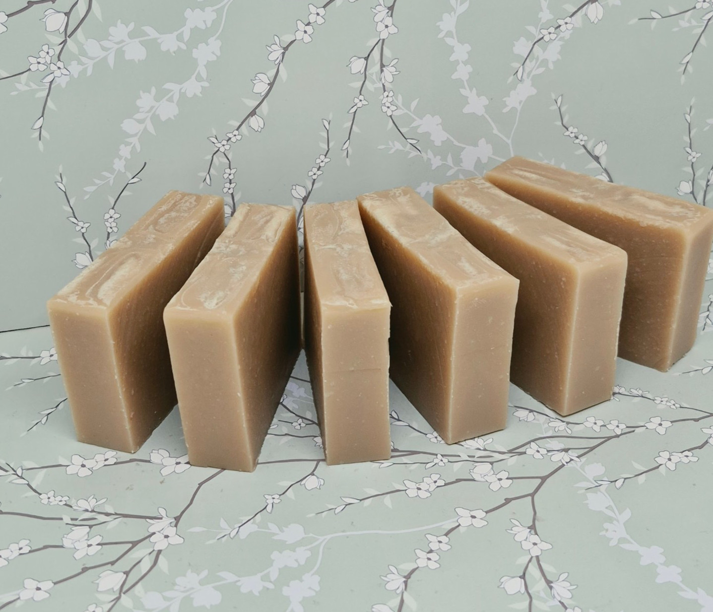 6 Handmade Soap Bars, Goat’s Milk Cherry Almond Scent 4-5oz each
