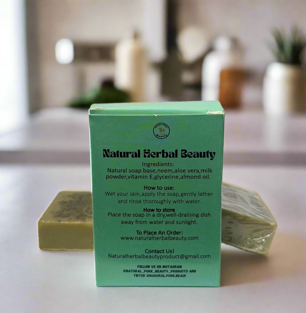 Aloe Vera & Neem Bar Soap, Herbal soap, Natural & Handmade, Organic Skincare