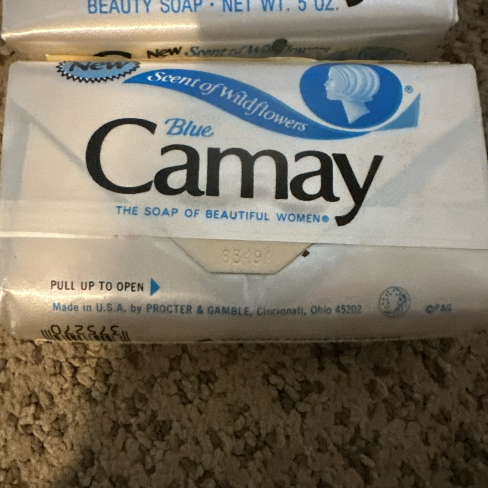 Camay Blue vintage bar soap wildflower sent /3
