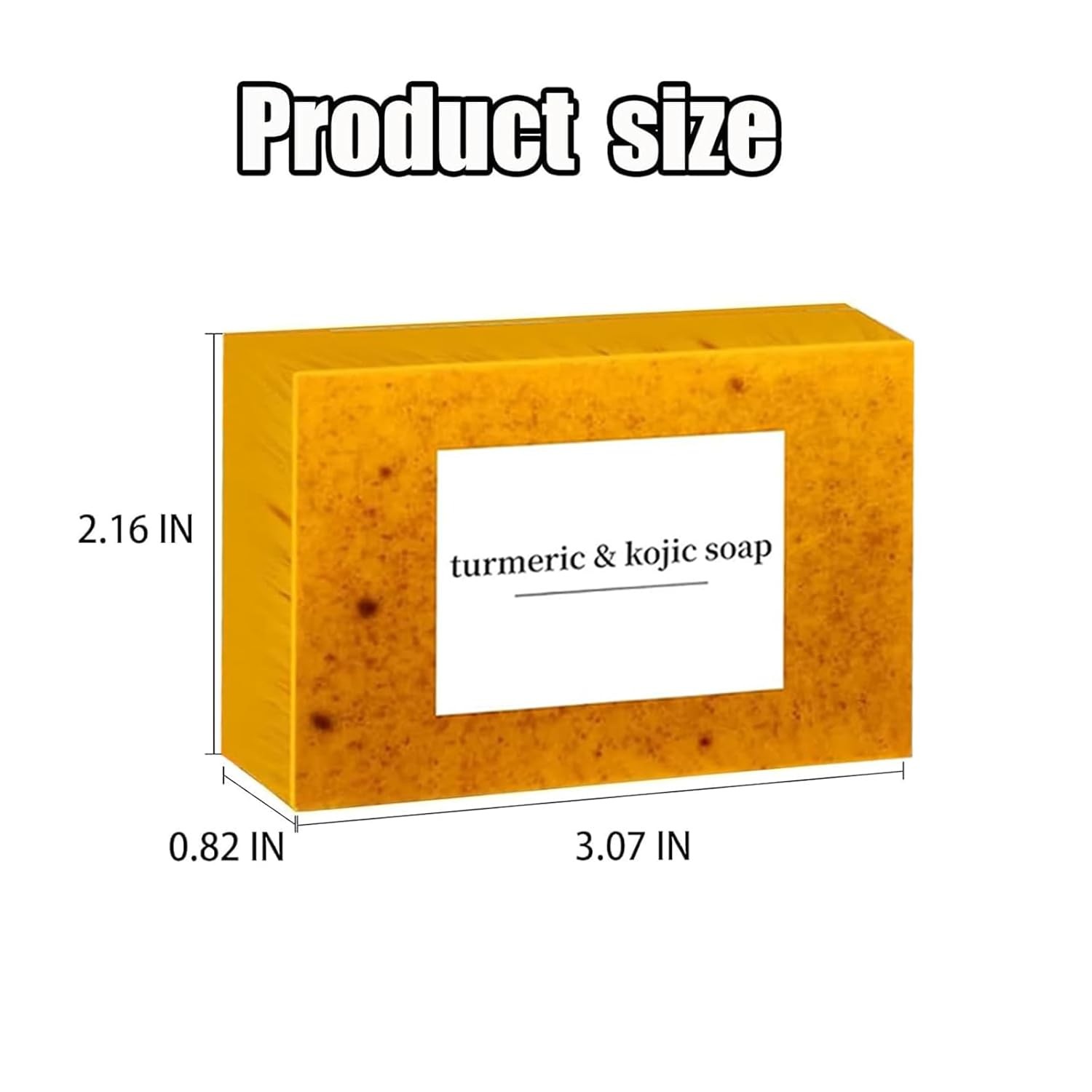 1/2/3/4 Pack Turmeric Glow Soap Bar – Lemon & Kojic Acid, Removing Dark Spots