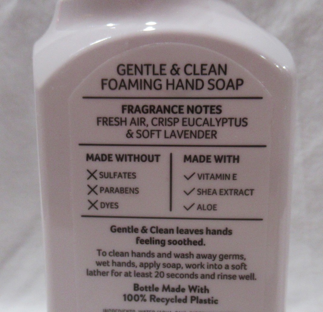 Bath & Body Works Gentle & Clean Foaming Hand Soap Lot Set of 2 LAUNDRY DAY
