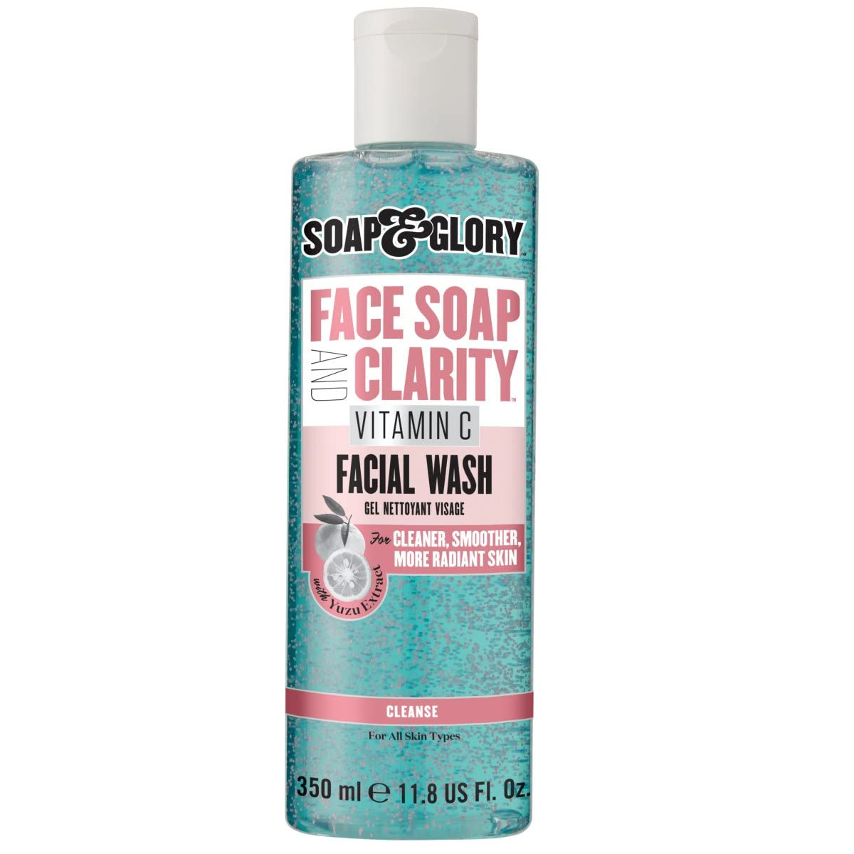 Face Wash with Vitamin C – 3 in 1 Brightening Facial Cleanser, Makeup Remover &