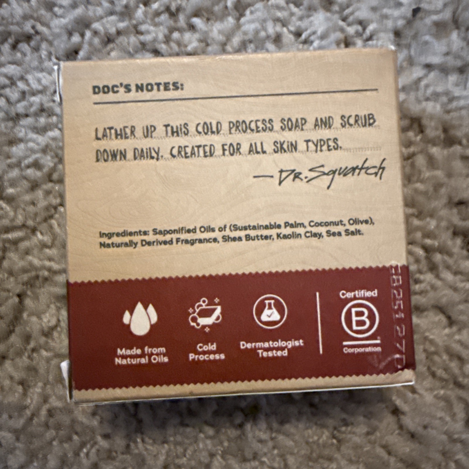 Dr. Squatch All Natural Bar Soap for Men, Bay Rum