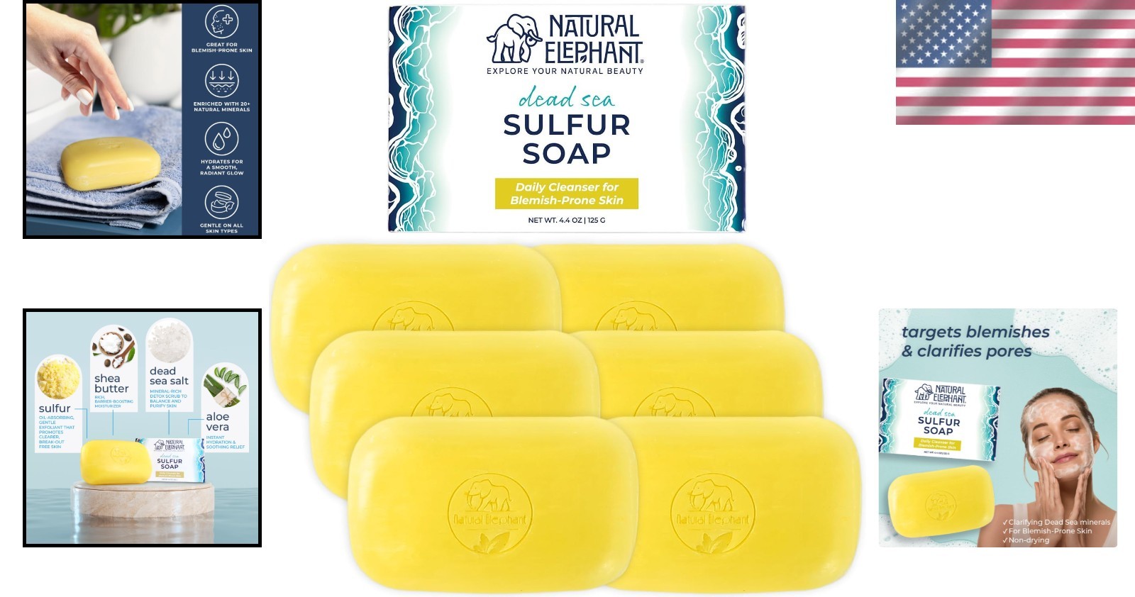 Acne Prevention Sulphur Soap Bar 6-Pack