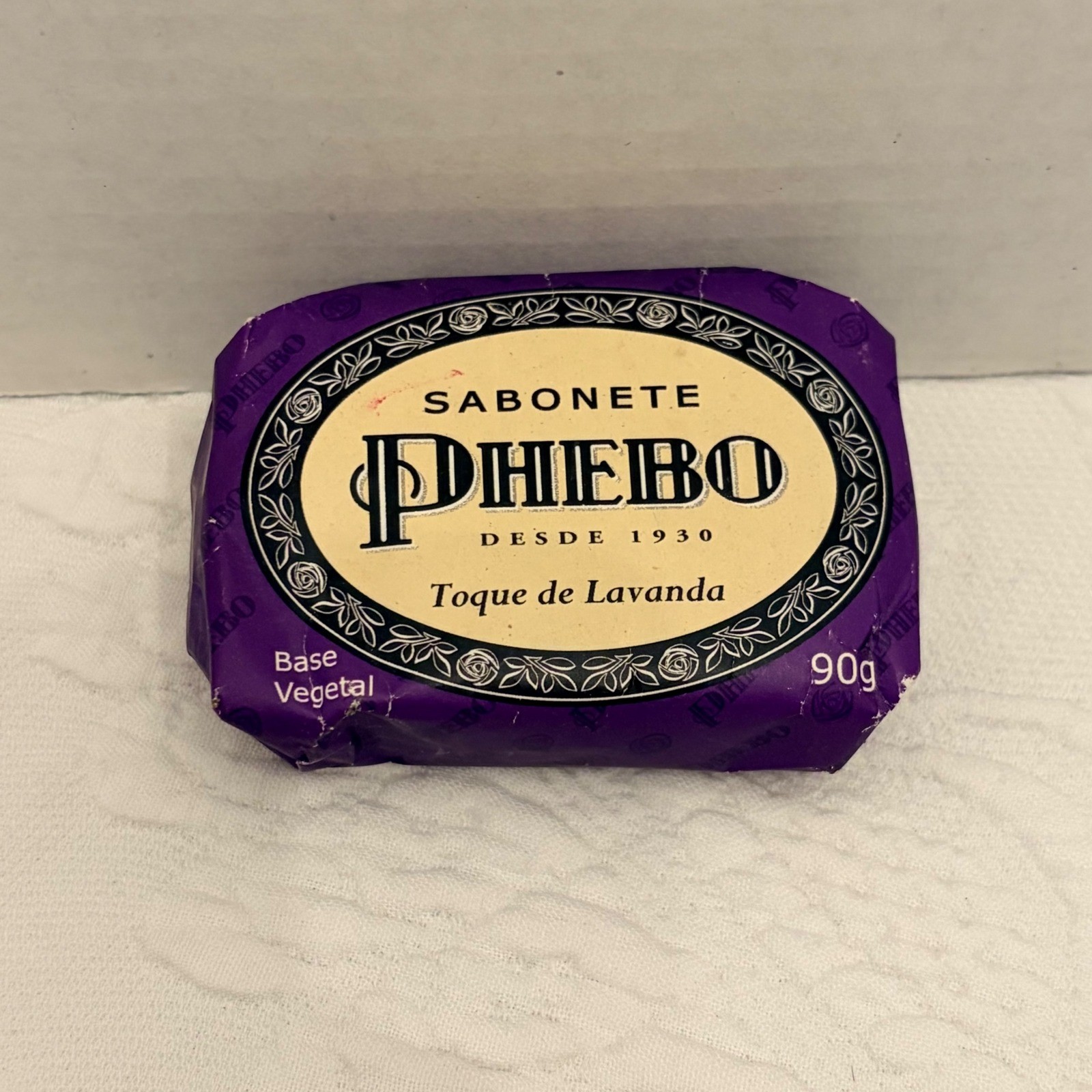 Phebo Sabonete Toque de Lavanda Bar Soap 90g Lavender Brazil Vegetable Base
