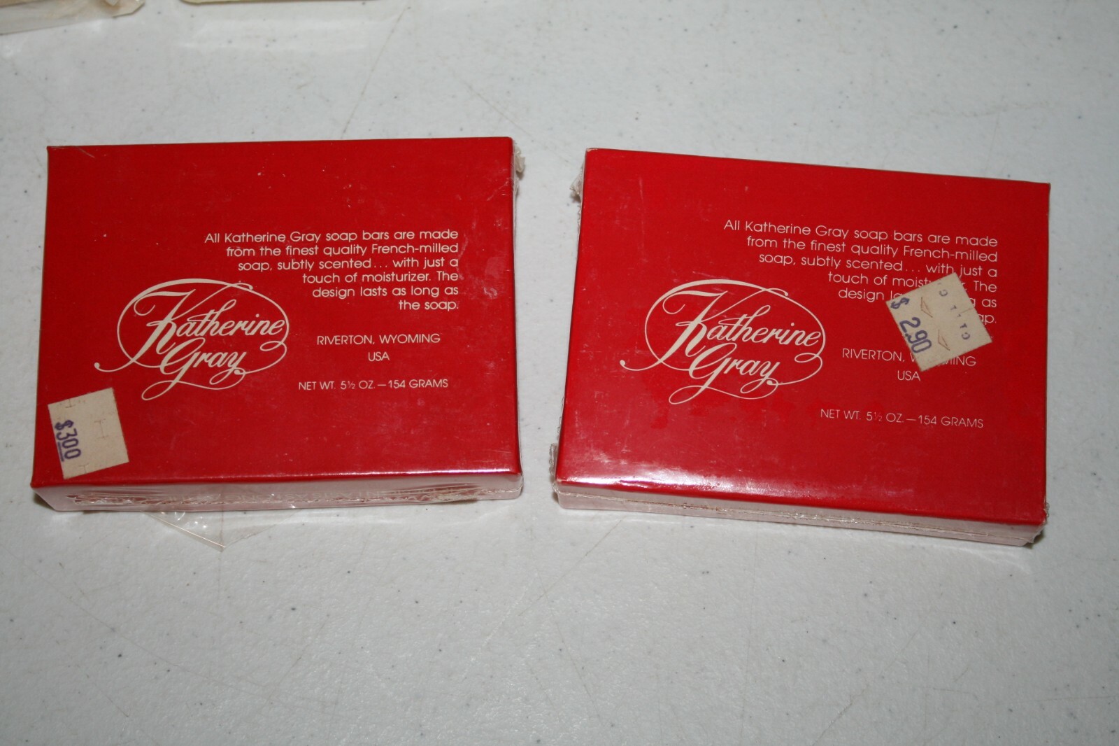 Lot of Vintage Katherine Gray Christmas Soap Bars Santa Merry Christmas Holidays