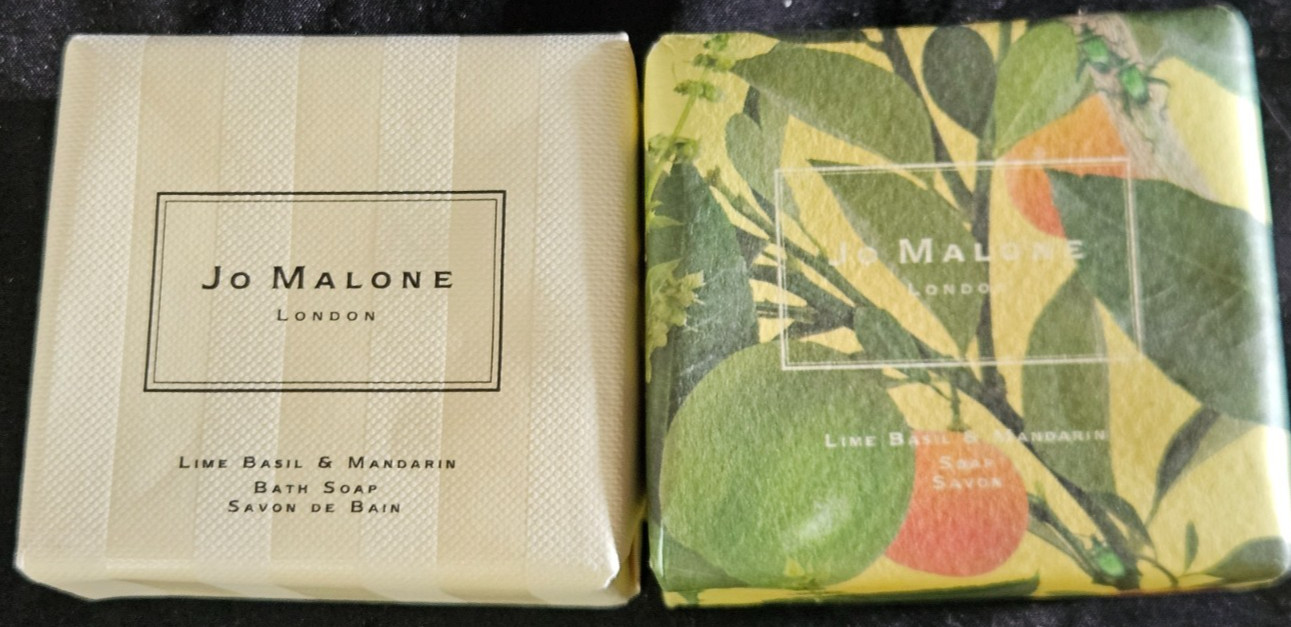 2 Jo Malone London Lime Basil & Mandarin Savon Bar Soap 3.5oz New & Sealed!