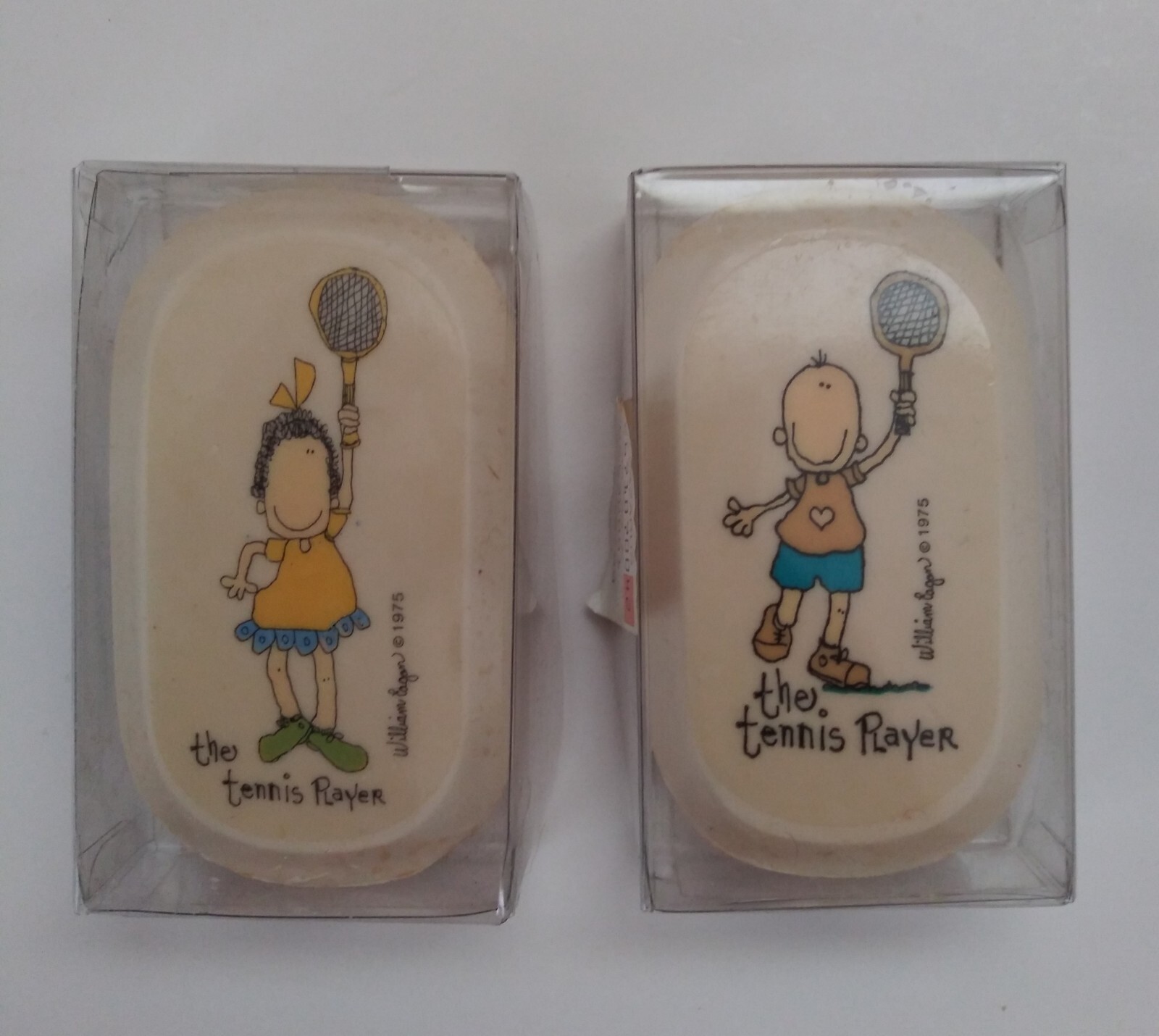 Vintage 1975 Bill Eagan The Tennis Player Bar Soaps made in USA
