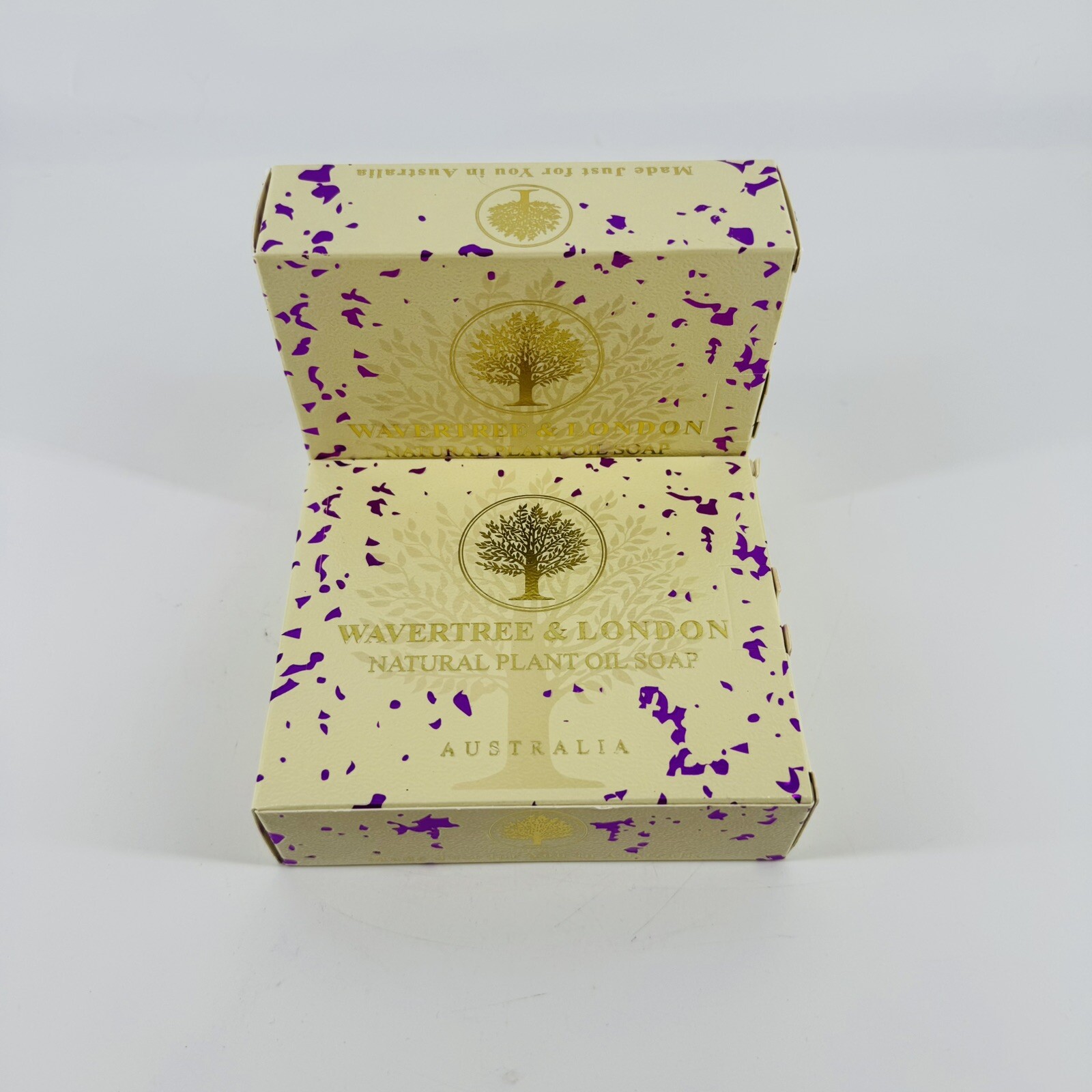 Wavertree & London Honey & Almond Soap Bars Gift Box 2 Pack X2 4 Bars Total