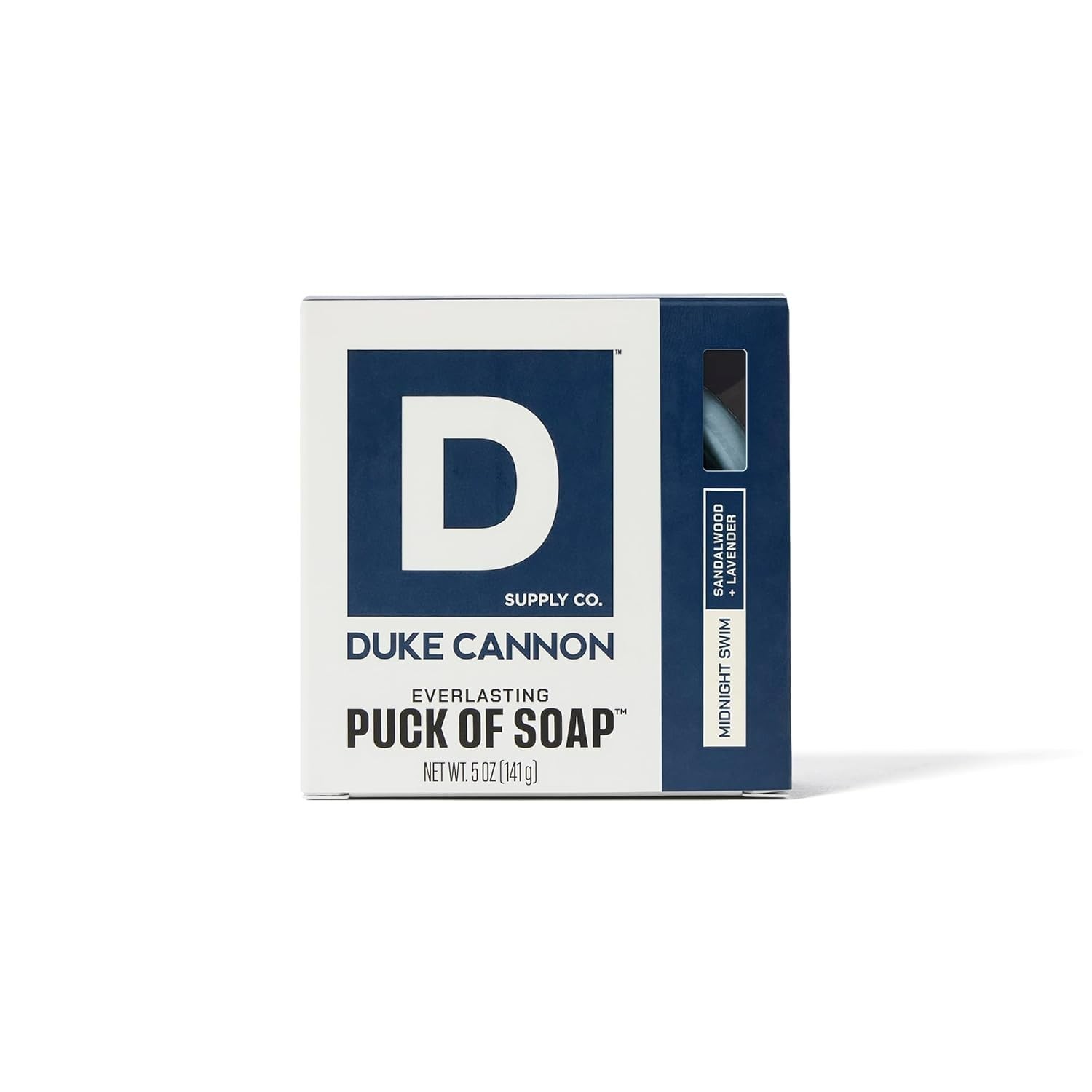 Triple-Milled 5 oz Men’s Bar Soap with Midnight Swim Scent – Ergonomic Design