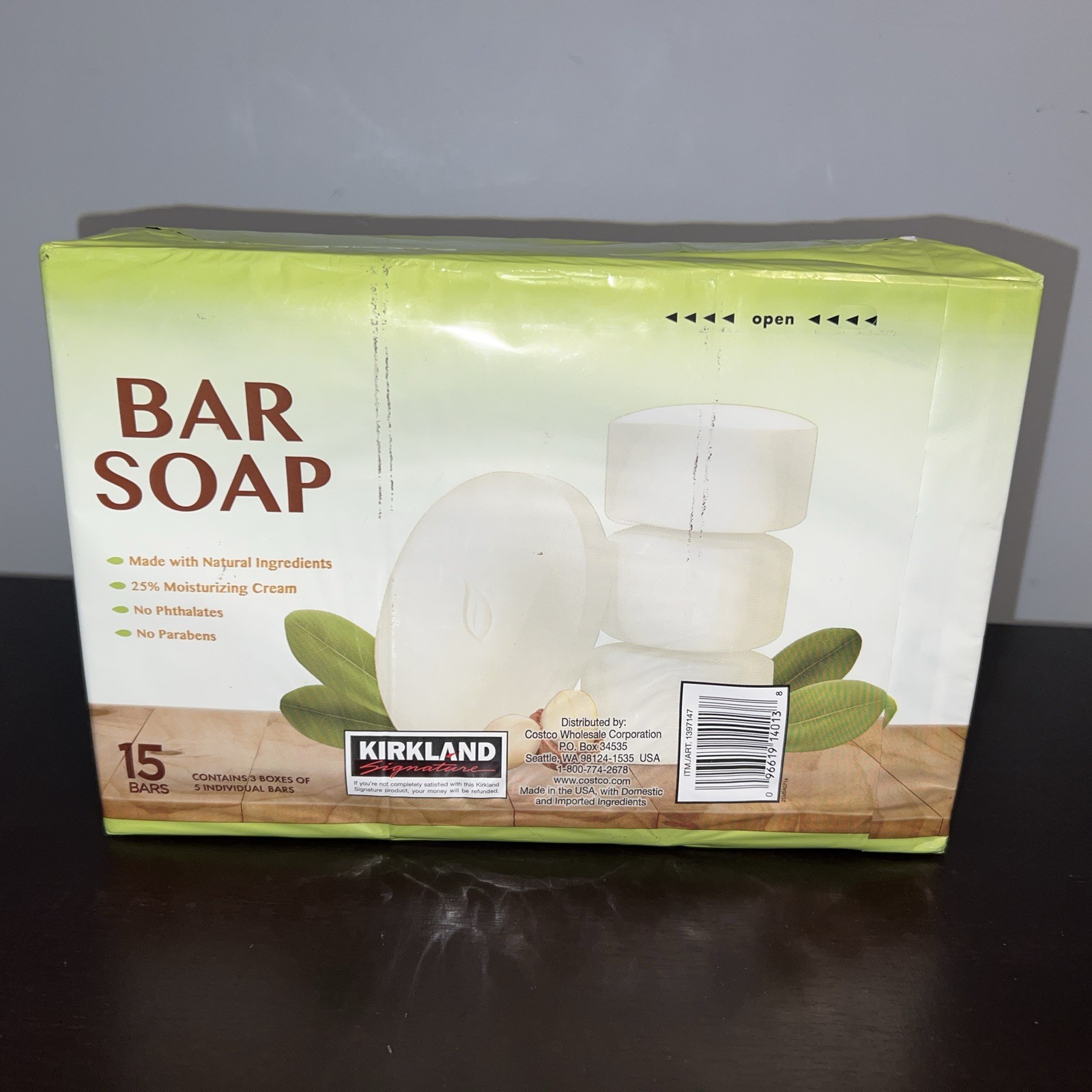 Kirkland Signature Bar Soap with Shea Butter, 4.5 Ounce (15 Count)