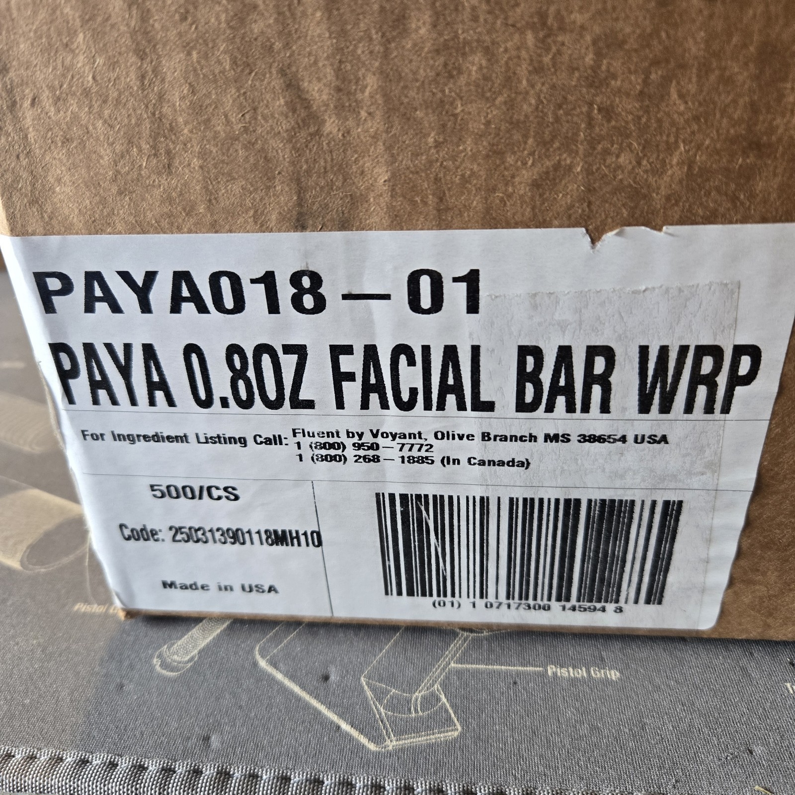 PAYA Facial Bar Soap in paper wrap, .80 oz (450 units/case)