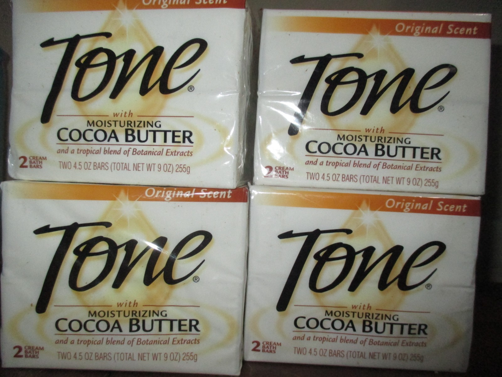 Tone Bath Bar Soap Original W/Cocoa Butter 4 Pack of 2 – 4.5 Oz (8 BARS)