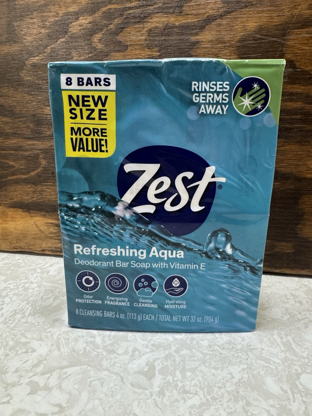 Aqua Zest Refreshing Aqua 8 Bars 4oz