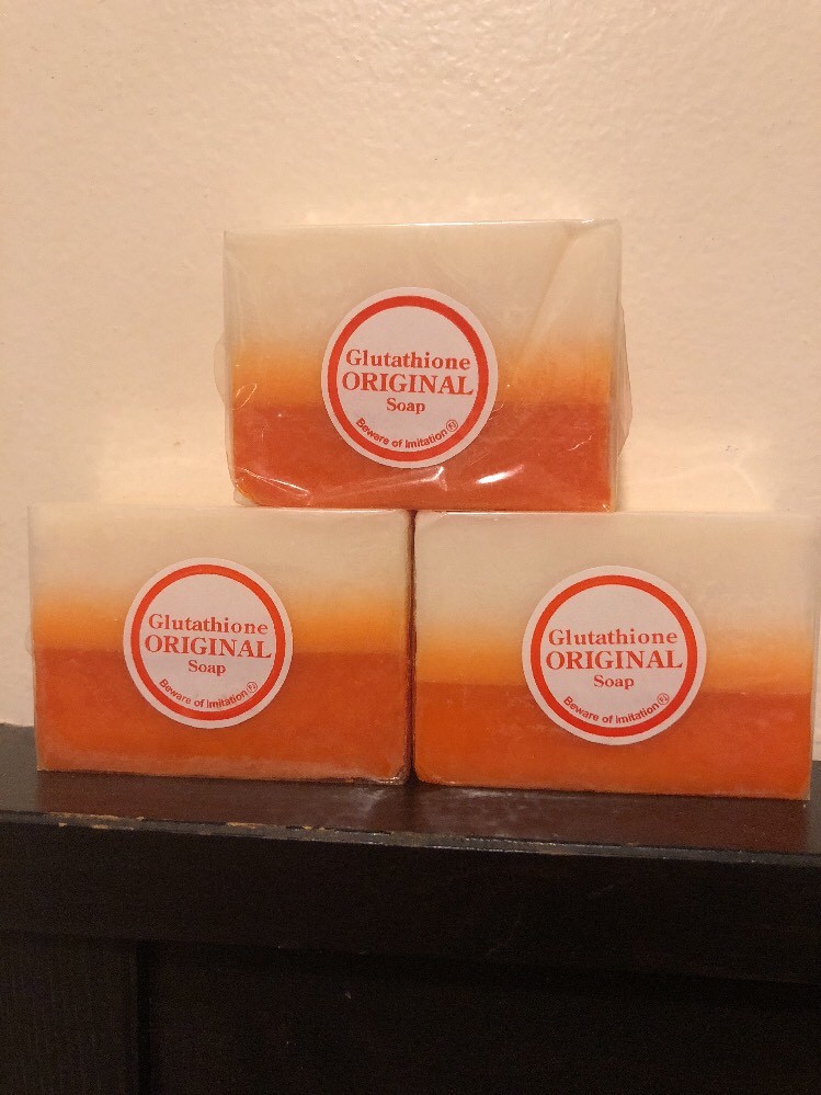 3 x Original Glutathione + Kojic Acid 2in1 Soap Bars Skin Whitening Gluta Papaya