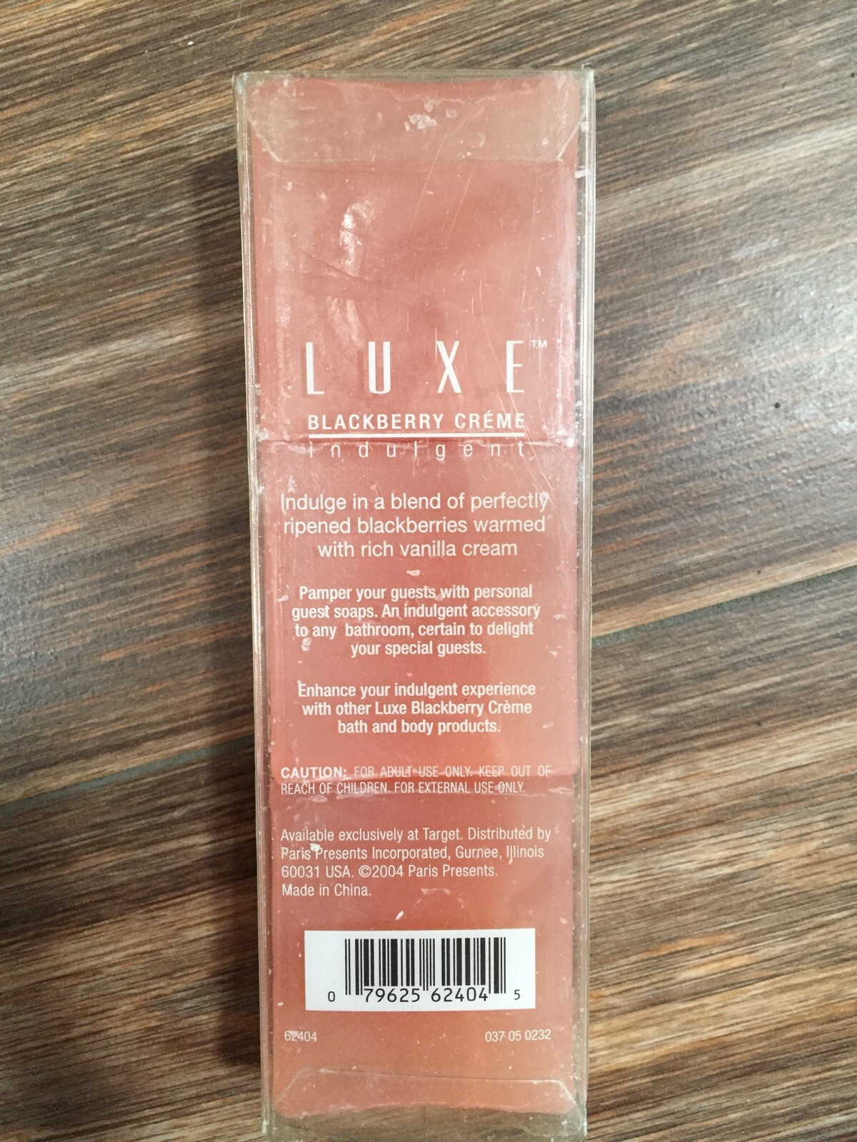 LUXE Brand Indulgent Blackberry Creme 6 Guest Square Bath Soaps 7.2 Oz