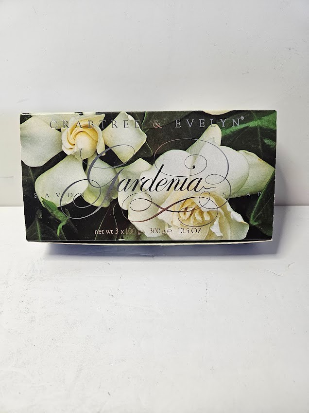 Crabtree & Evelyn Vintage 1990 Paris Gardenia Soap Lot of 3 Bars 10.5 oz NEW