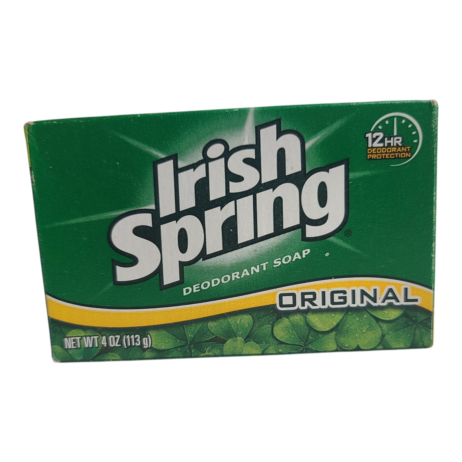 Irish Spring Original Deodorant Bar Soap, 4.0 Ounce Bath Size – Single Bar