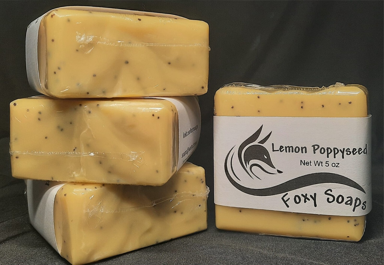 Lemon Poppyseed Grass-fed Tallow Homemade Artisan Soap