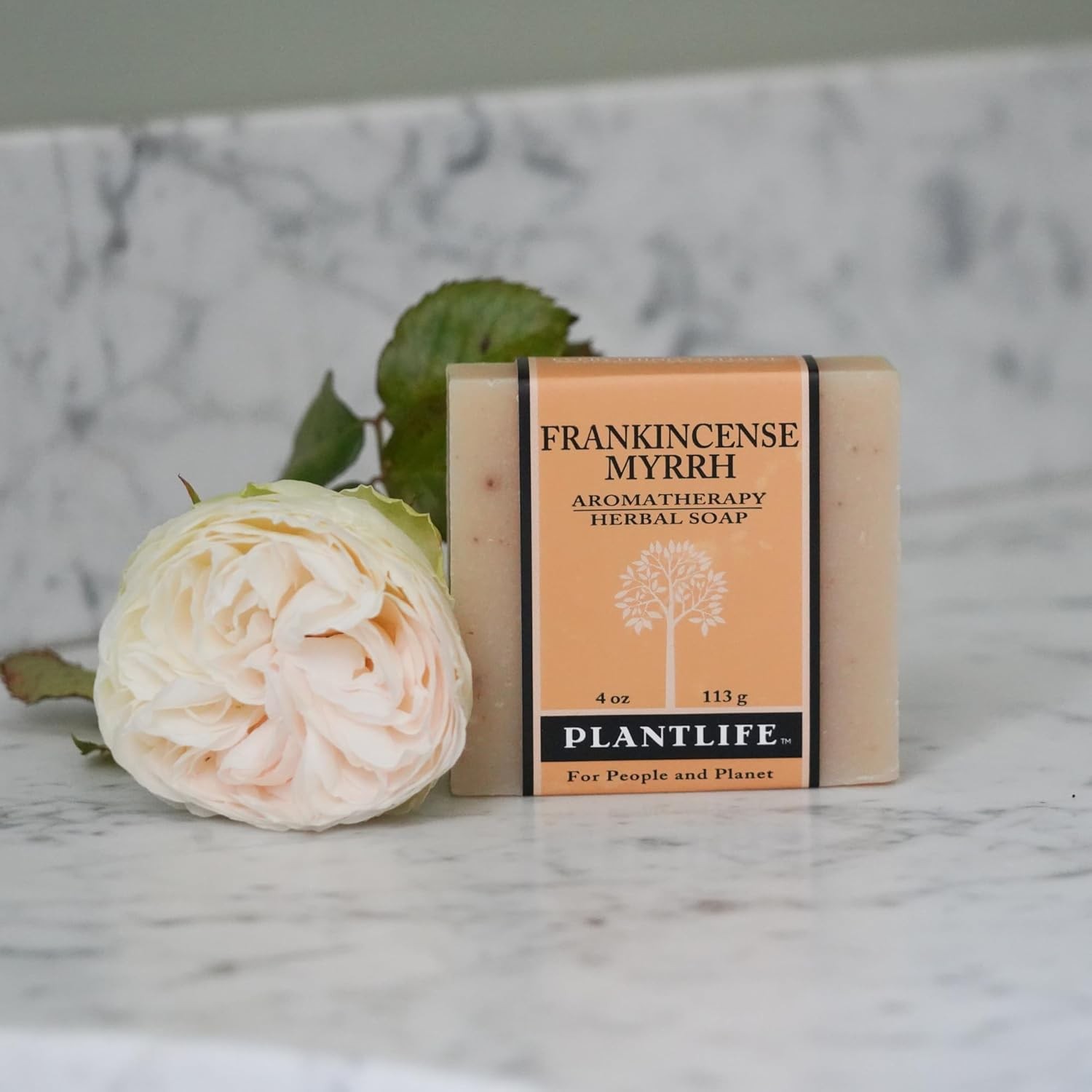 Frankincense and Myrrh Herbal Soap 4 Ounce Natural Plant Based Cleanser