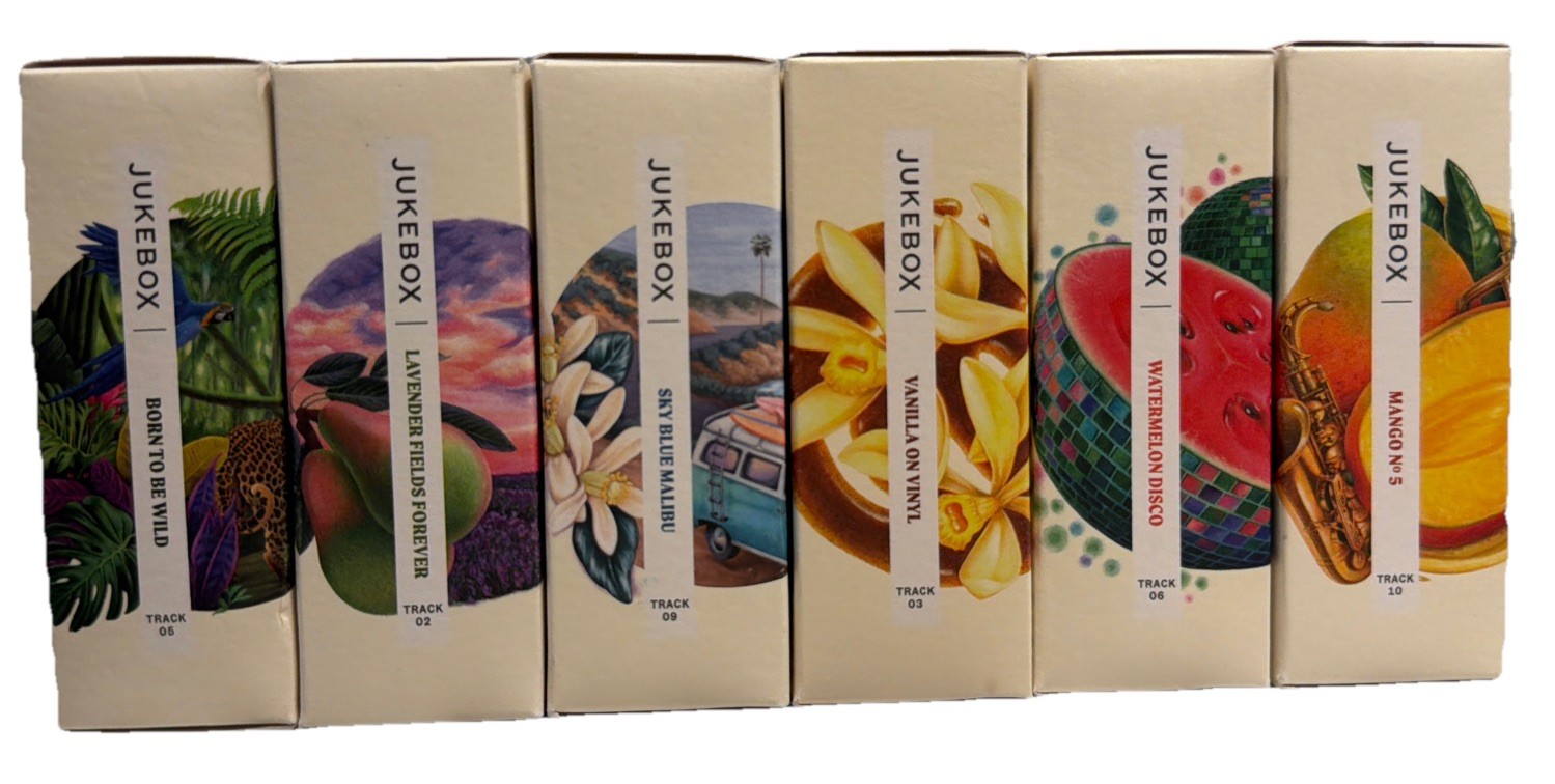 Jukebox by Dr Squatch Natural Body Soap Variety Pack 6 Bars 4.5oz Each