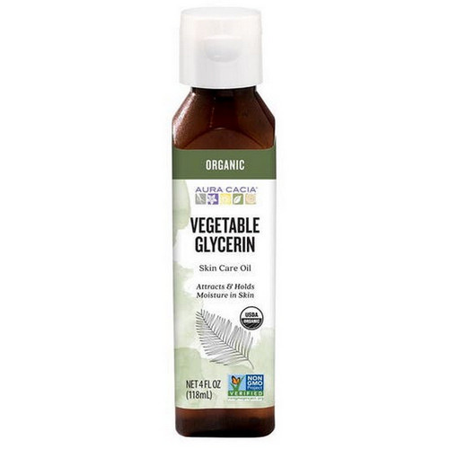 Organic Skin Care Oil Vegetable Glycerin 4 Oz By Aura Cacia