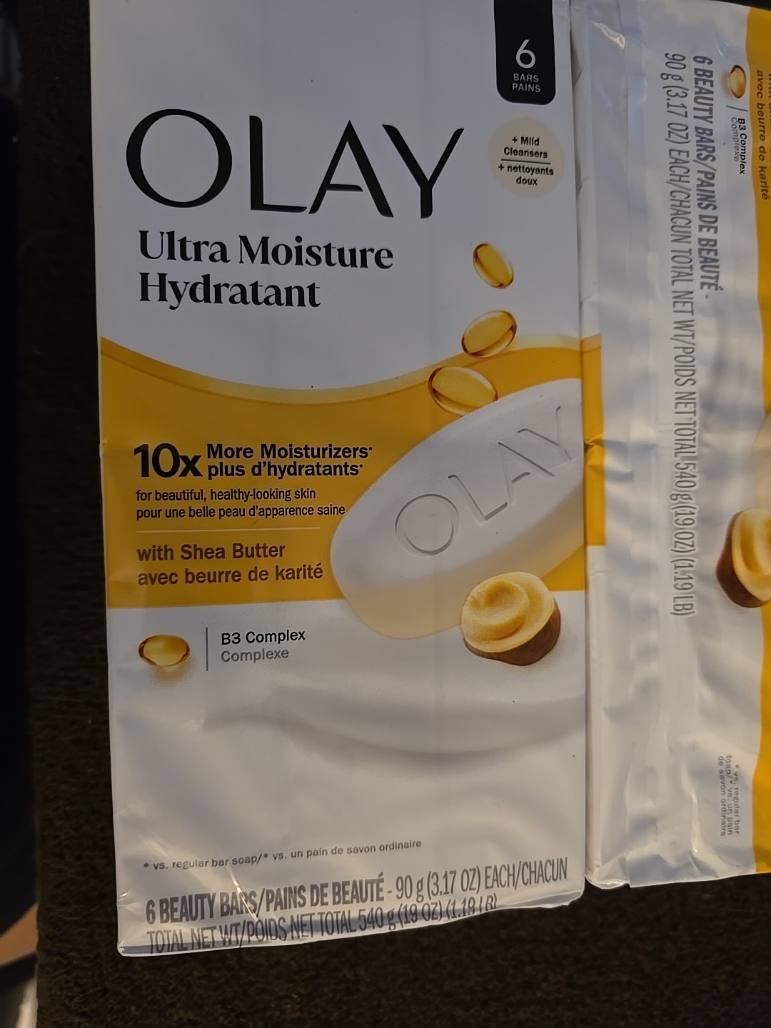 2 Olay Ultra Moisture Shea Butter B3 Complex Beauty Bar Soap 3.17oz 6 Pk (M06)