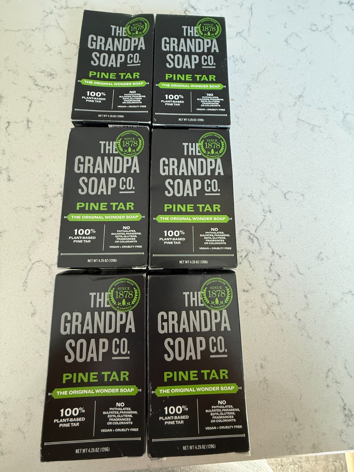 The Grandpa Soap Company Pine Tar Bar Soap for Men- Made With Pine Tar Oil, 3 in