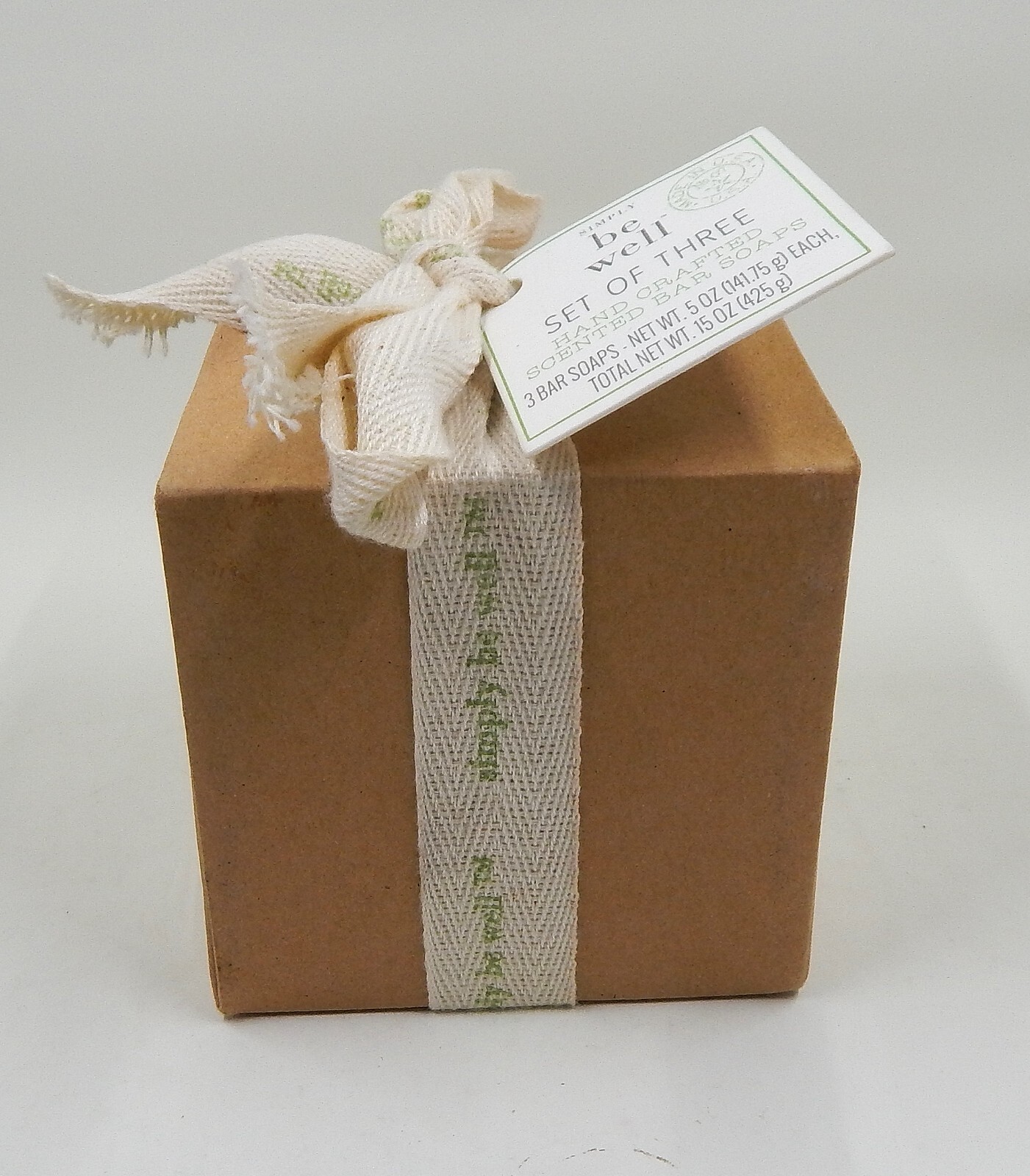 Simply Be Well Hand Crafted Soap Set of 3 Almond Milk Lemon Poppy Olive Oil