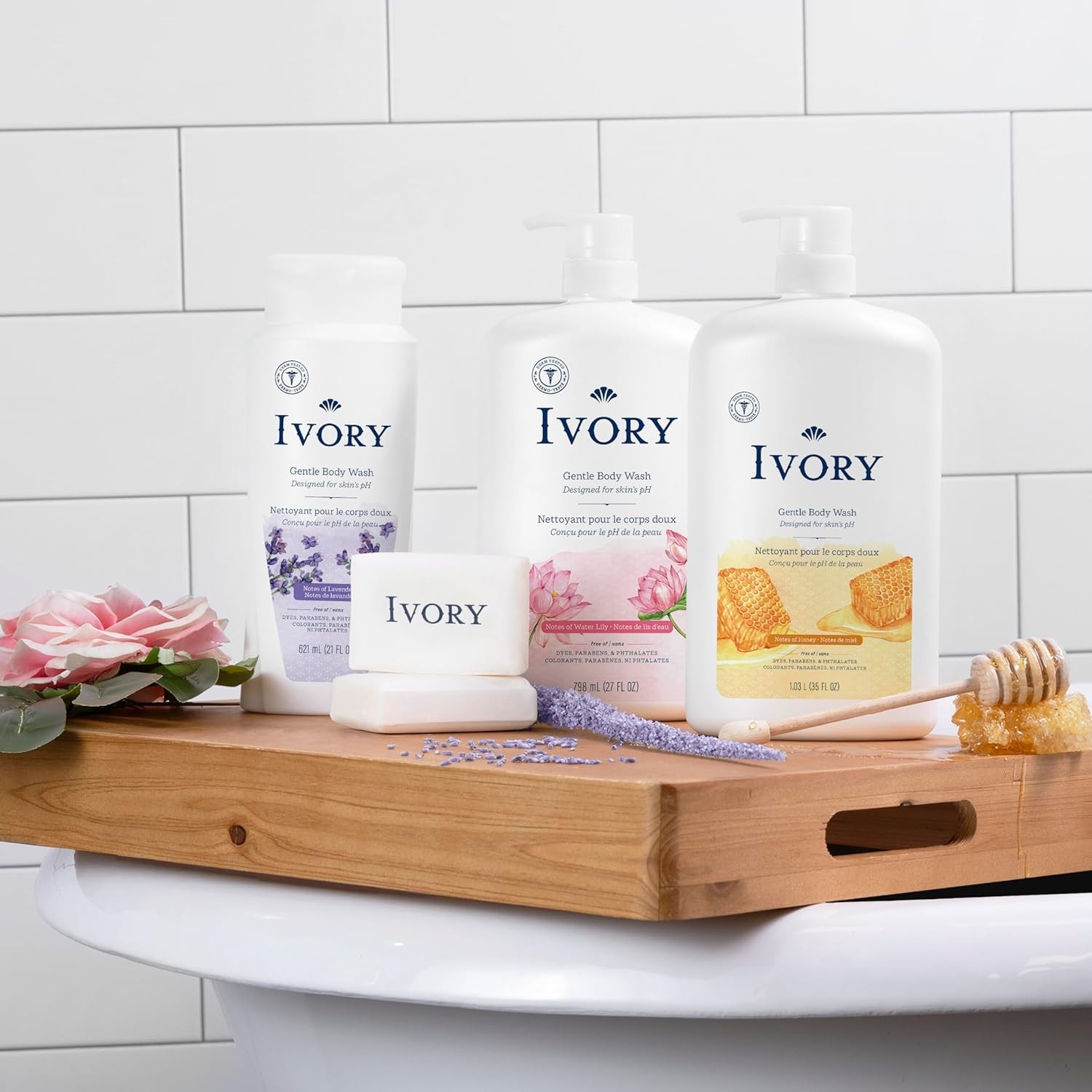 Ivory Gentle Bath Bar Soap, Designed for Whole Family, 99.44% Pure Formula w/