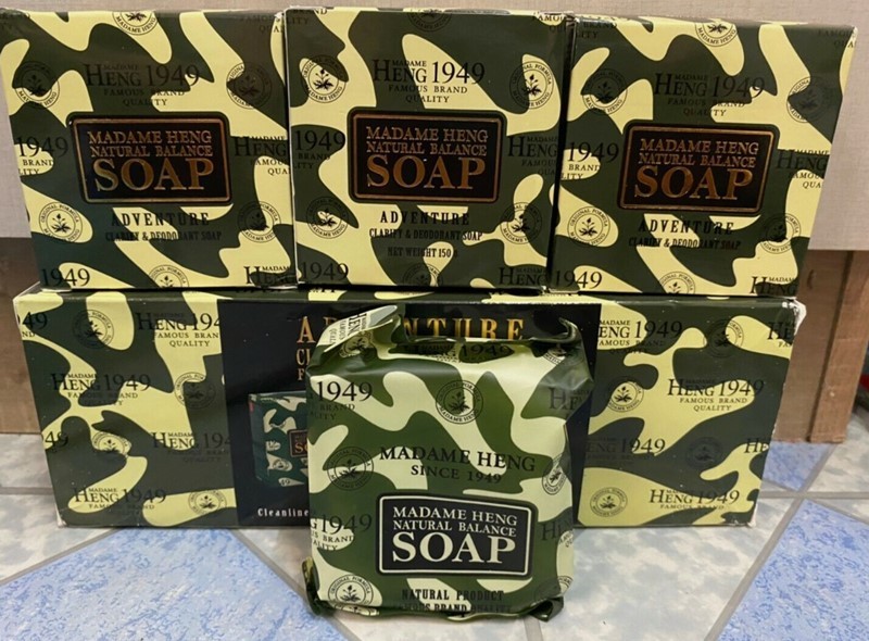 3xSoap Madame Heng 1949 Natural Balance Adventure Clarify Deodorant Relax 150g