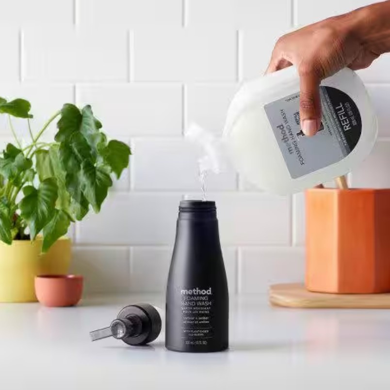 Method Foaming Hand Wash Vertiver Plus Amber With Plant Based Cleansers – 10 oz.