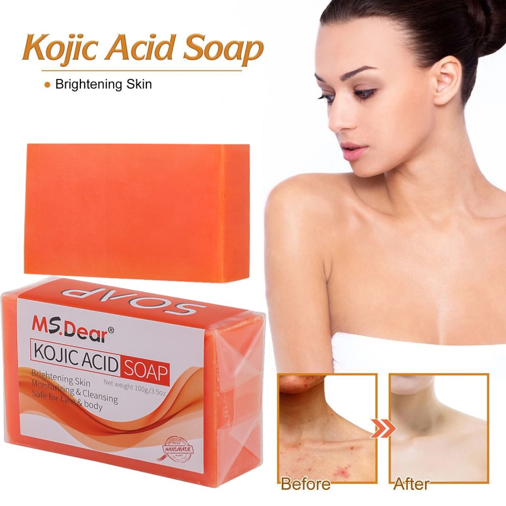 2X Kojic Acid Soap Dark Spot Whitening Turmeric Soap Skin Bleaching Lightening
