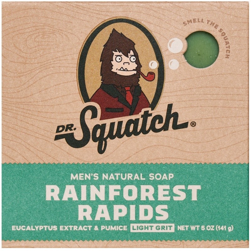 Natural Bar Soap Men 3 Pack Exfoliating Rainforest Scent Eucalyptus Sage New