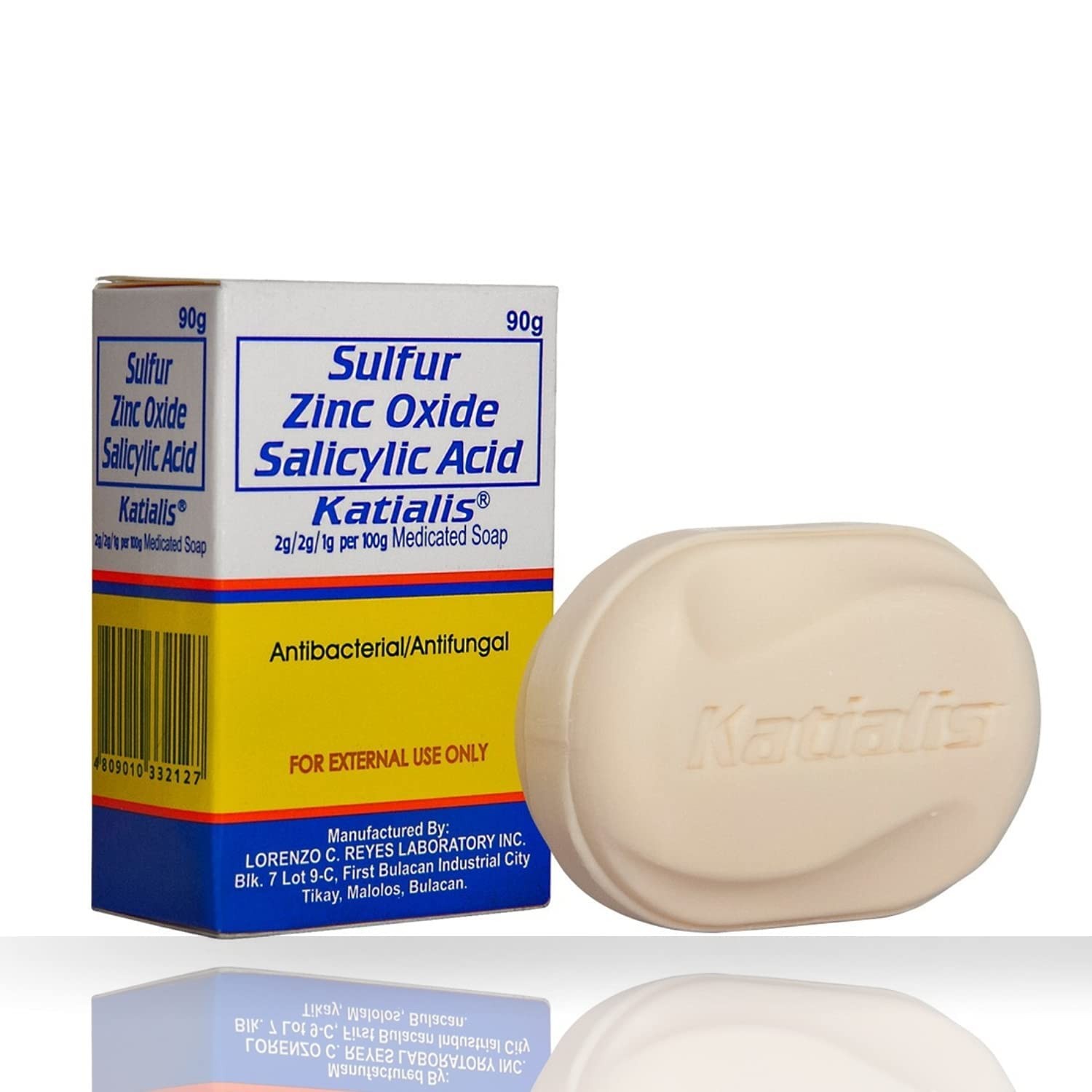 SOAP Sulfur Zinc Oxide Salicylic Acid Anti Fungal Anti Bacterial Soap 90 grams