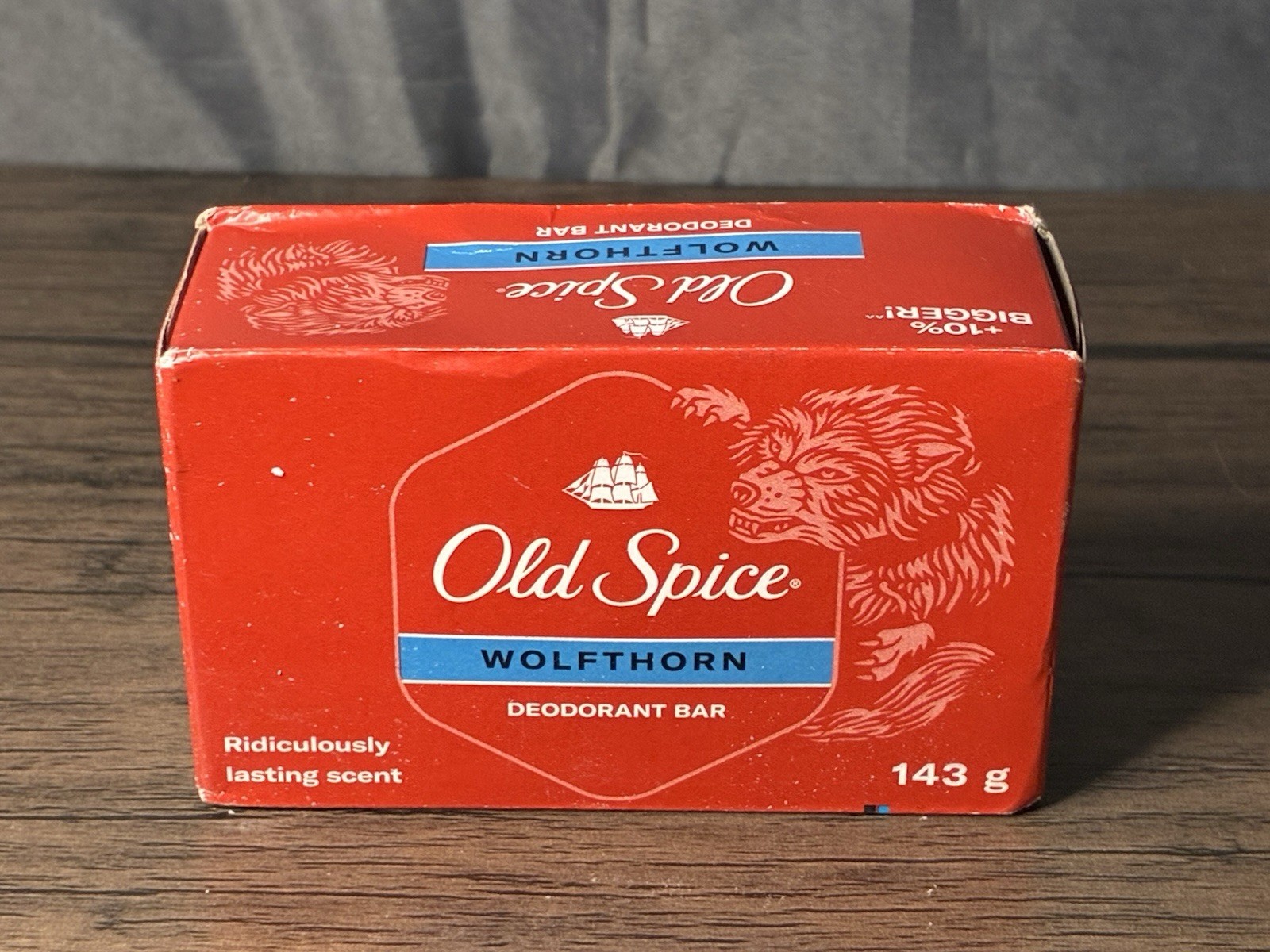 Old Spice Wolfthorn Bar Soap Deodorant Bar 5.1 oz Long Lasting Scent