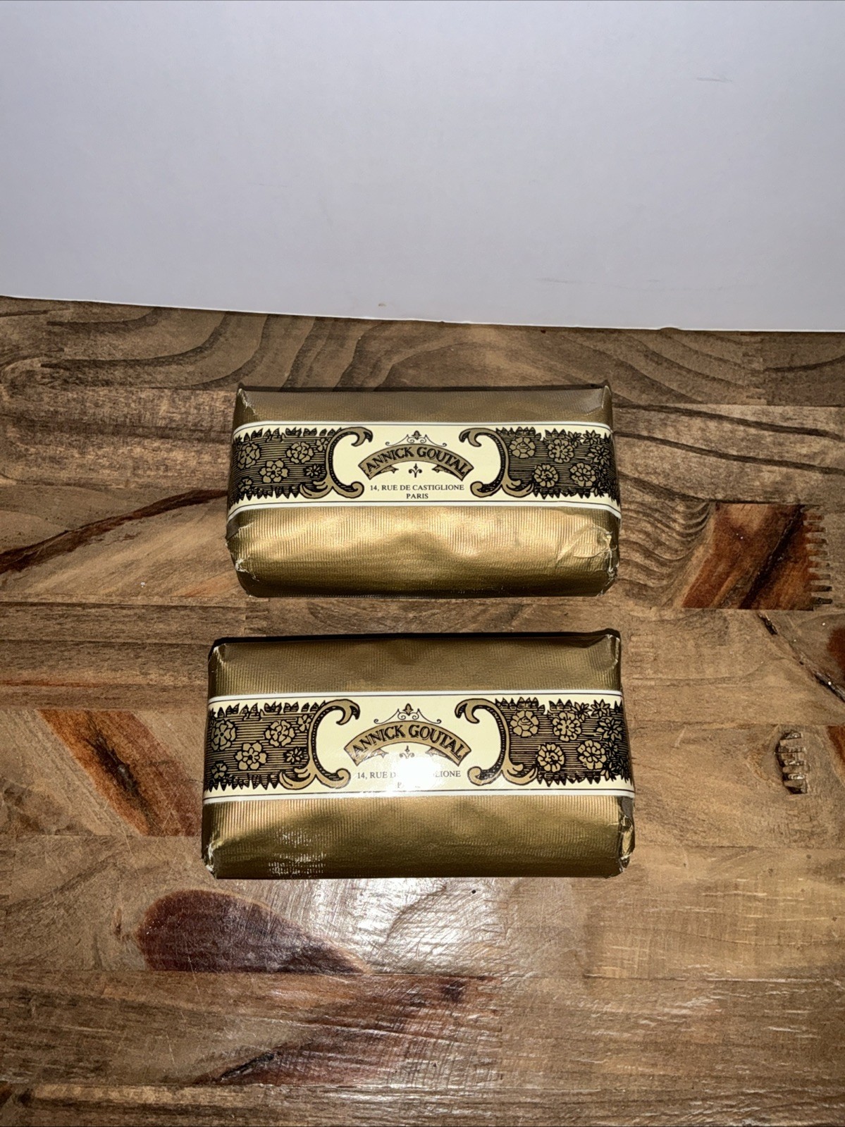 Vintage Annick Goutal Gardenia Passion Savon Fin Bar Soap Lot of 2 France NOS