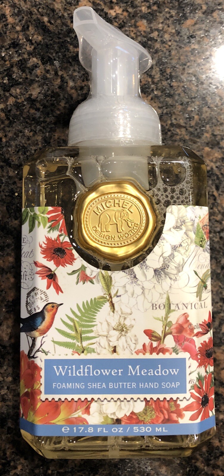 SHEA BUTTER FOAMING HAND SOAP Wildflower Meadow Michel Design Works 17.8 Ounces