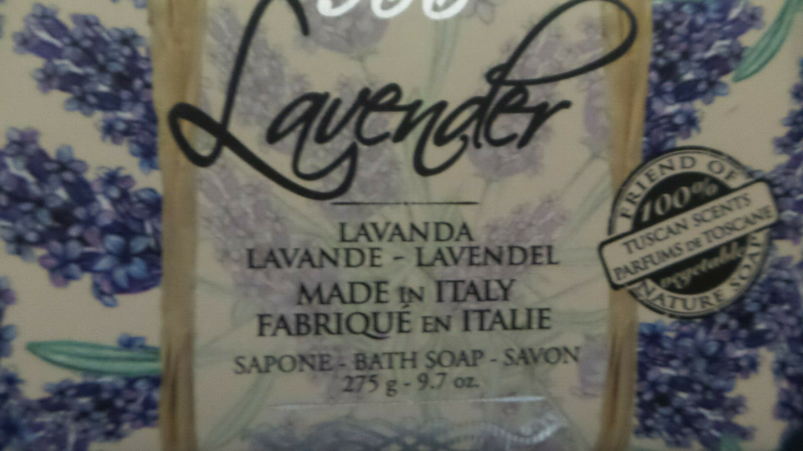 Lavender Luxury Soap Bar Saponerie Mario Fissi Handmade in Italy 9.7 oz New
