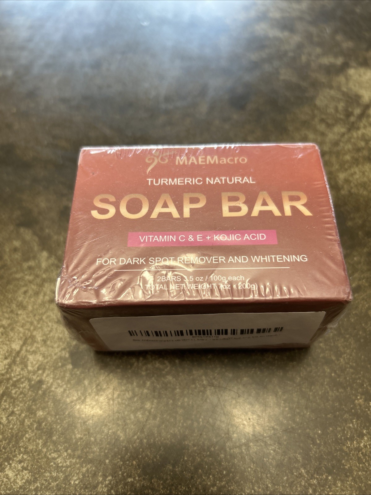 Maemacro Turmeric Natural Soap, 2 Bars 3.5 Ounces Each.