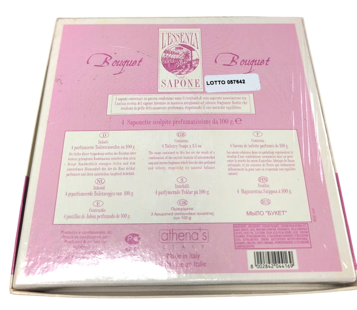 Lot (2) Premium Guest Soaps Sapone Italian & Egyptian Cotton USA 13 Bars NIP