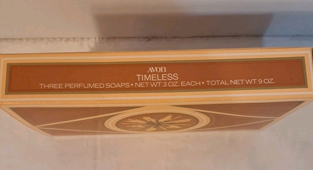 AVON NOS Timeless GIFT SOAP with box 3 Perfumed soaps NEW