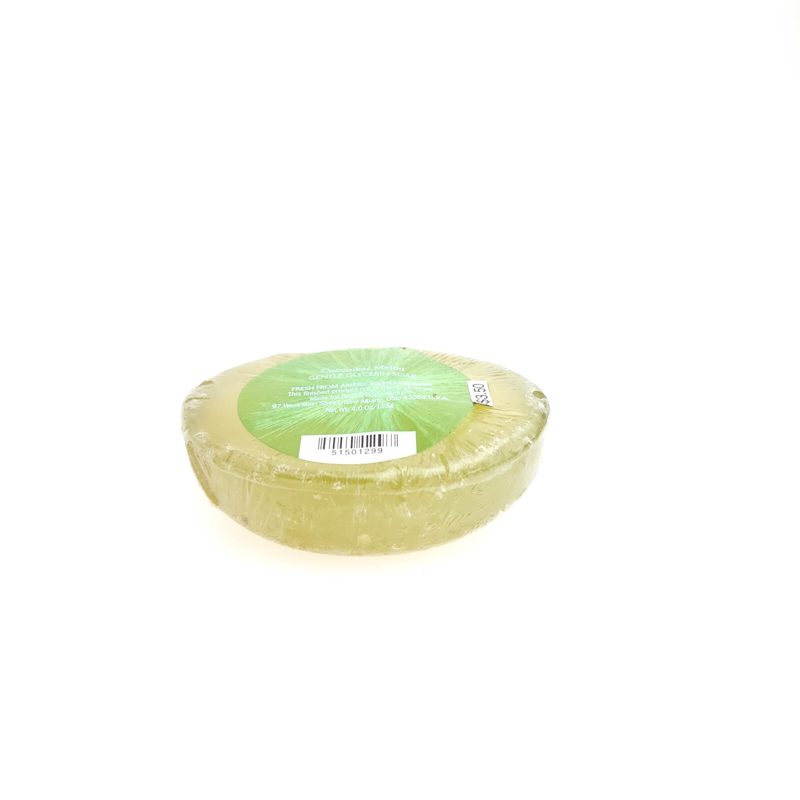 Bath Body Works Cucumber Melon Gently Glycerin Soap Fresh Am Skin USA Seller