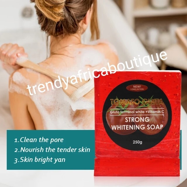Tomato Glutathion Strong Whitening Soap 5 Vit.c & Collagen 250g X 1👌