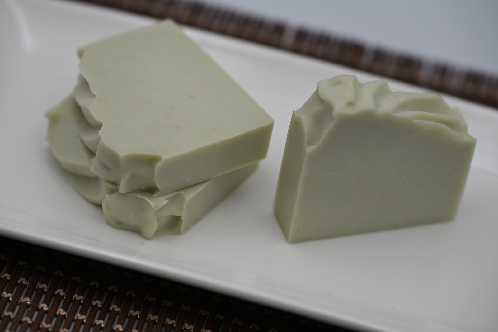 Le Luxe Lather, Luxury Artisan Soap, “Allison”.. Green Tea Boost..