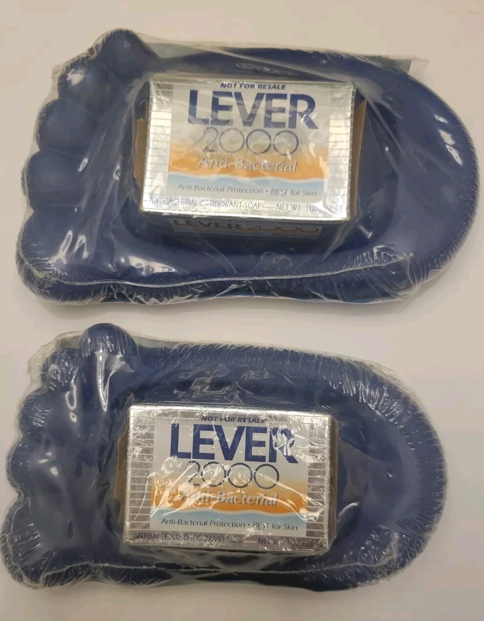 Lever 2000 Anti Bacterial Bar Soap Foot Toy Dish Retired Promo Advertising Y2k