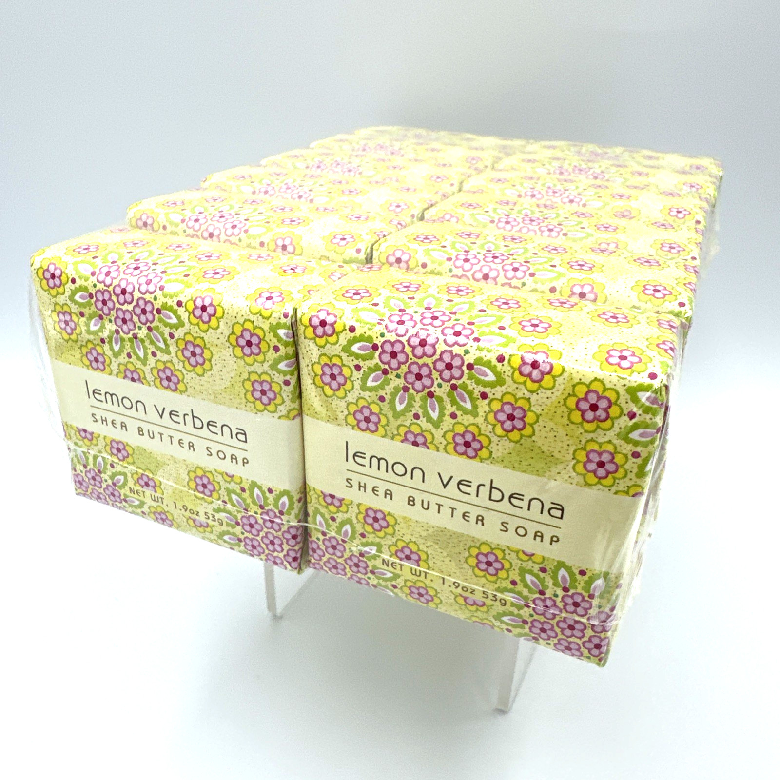 Greenwich Bay Lemon Verbena Shea Butter Soap Lot Of 12 Bars/1.9oz Each